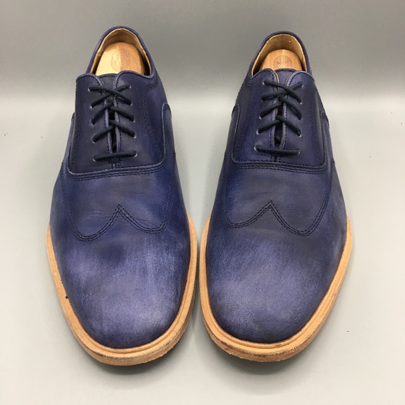 johnston and murphy blue shoes